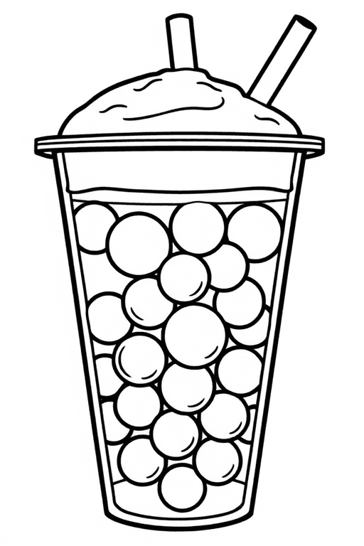boba tea coloring pages Coloring Pages