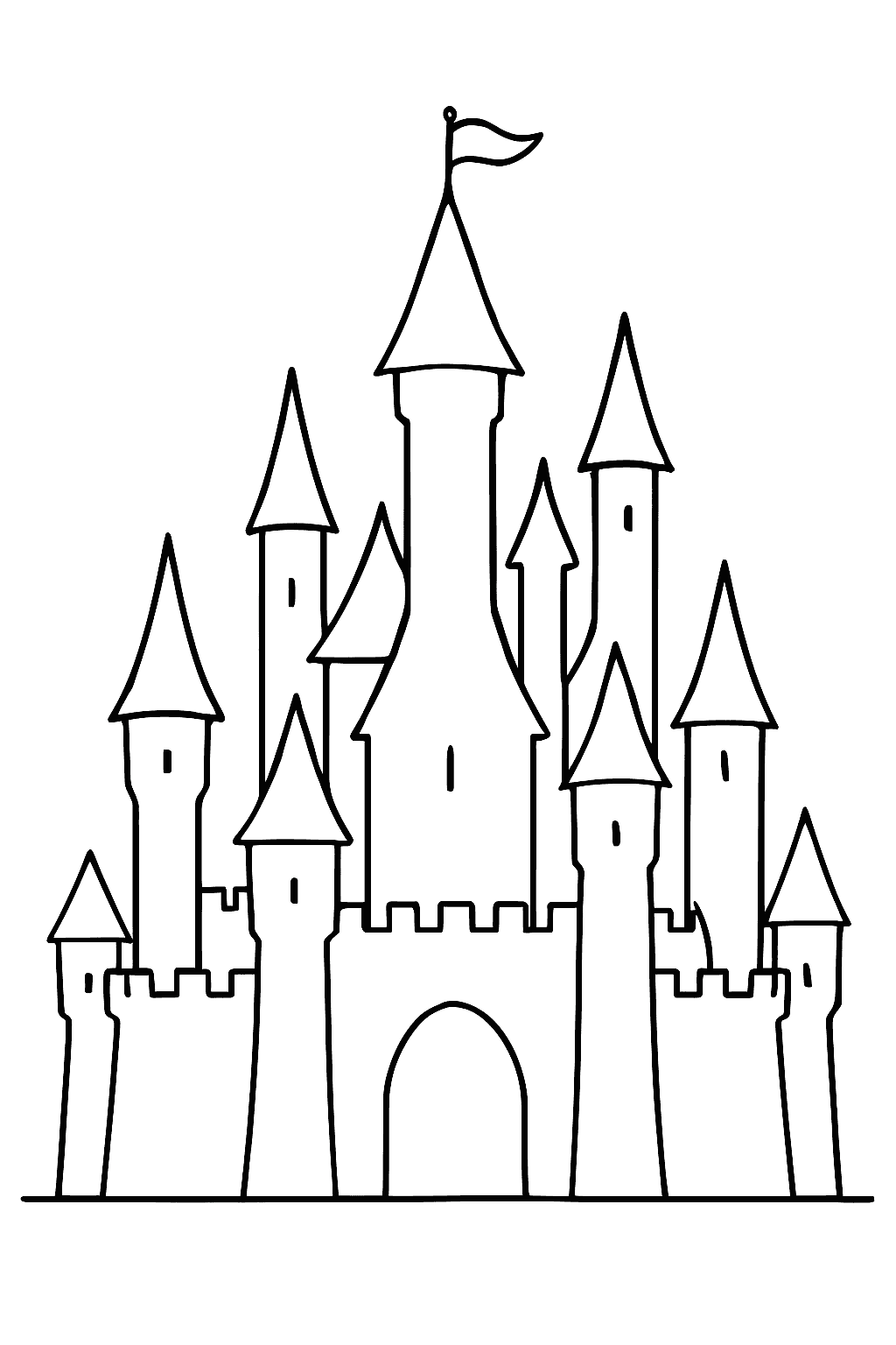 Castle Coloring Pages