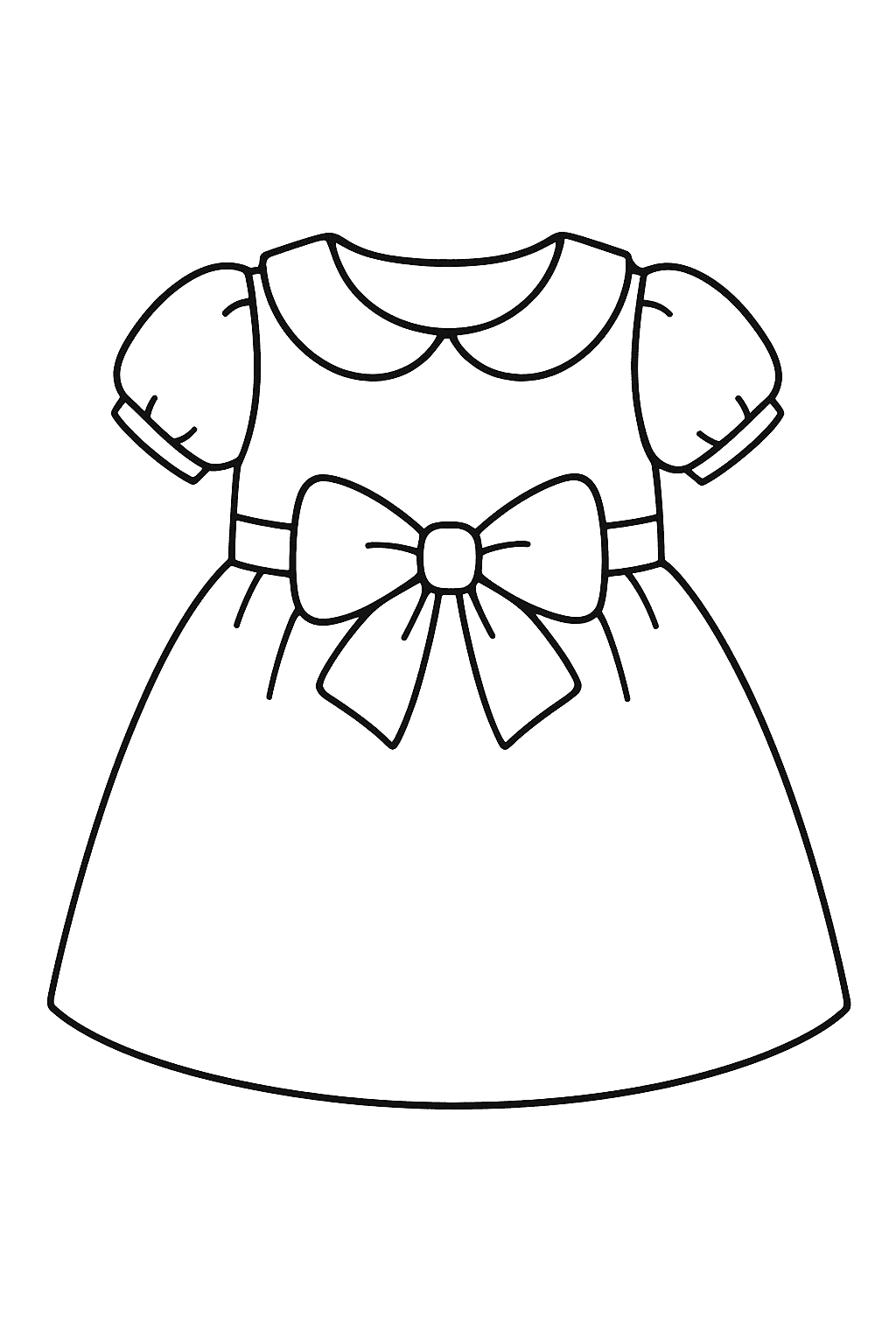 Dress Coloring Pages