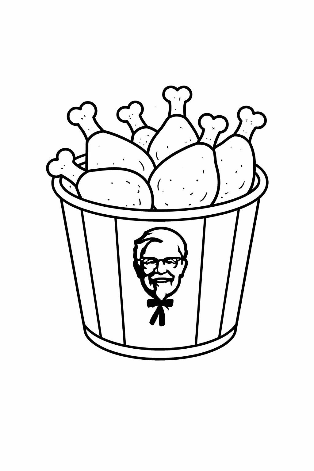 KFC のぬりえ