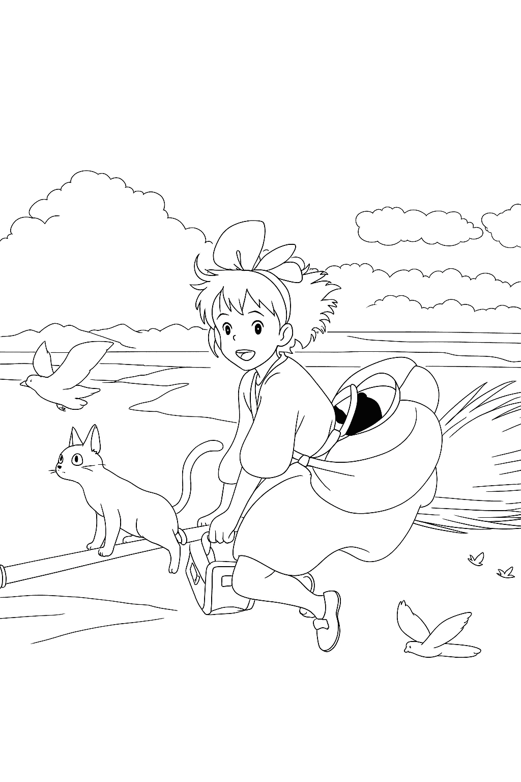 Kiki's Delivery Service Coloring Pages