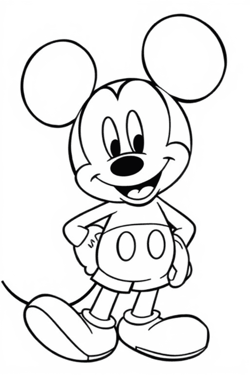 Dibujos de mickey mouse para Colorear