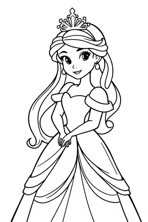 Dibujos de princesas Disney para Colorear