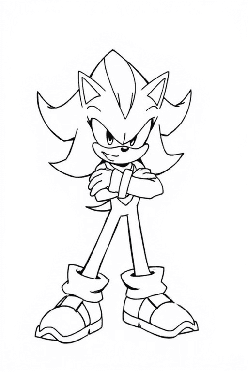 shadow the hedgehog Coloring Pages