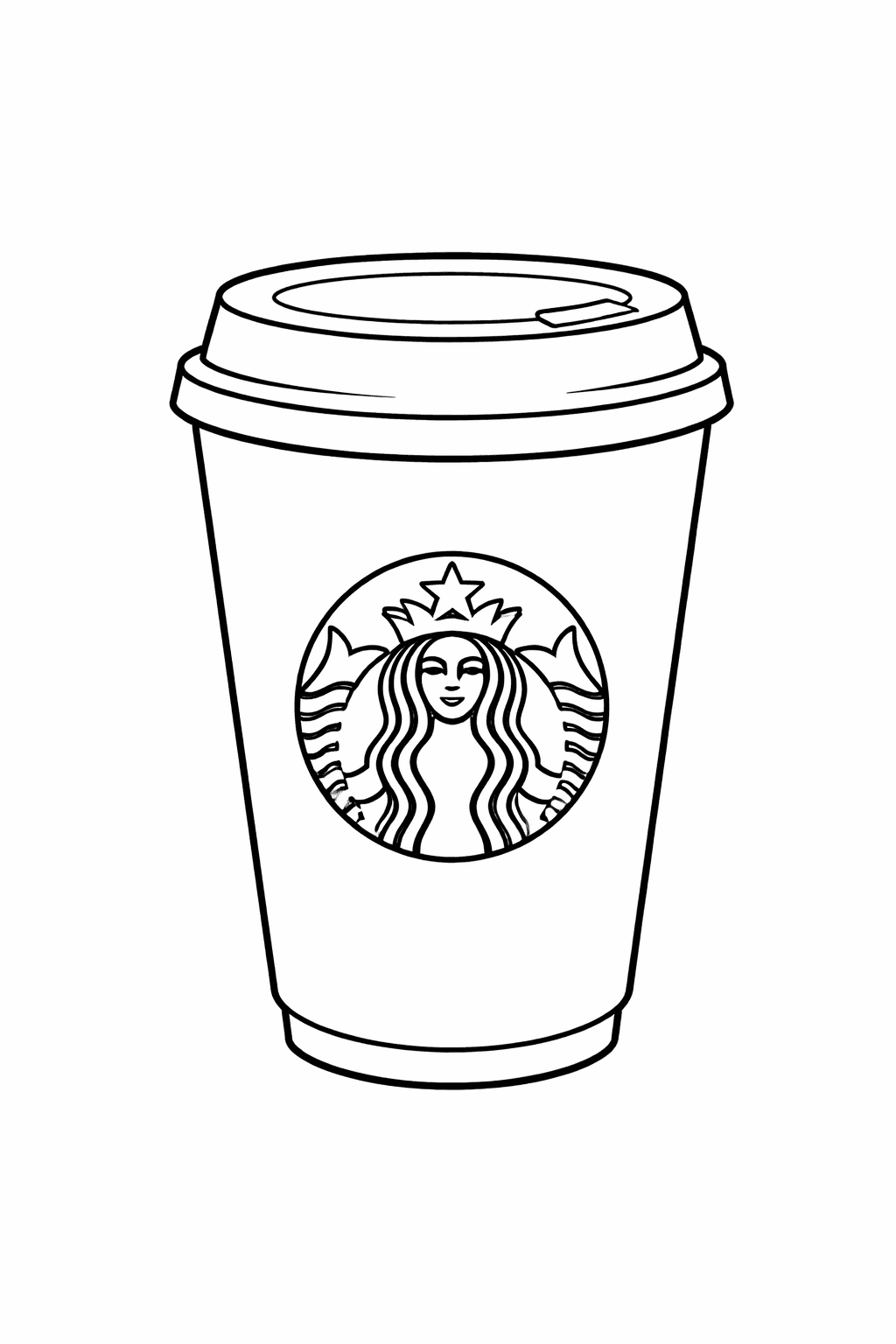 スターバックス のぬりえ