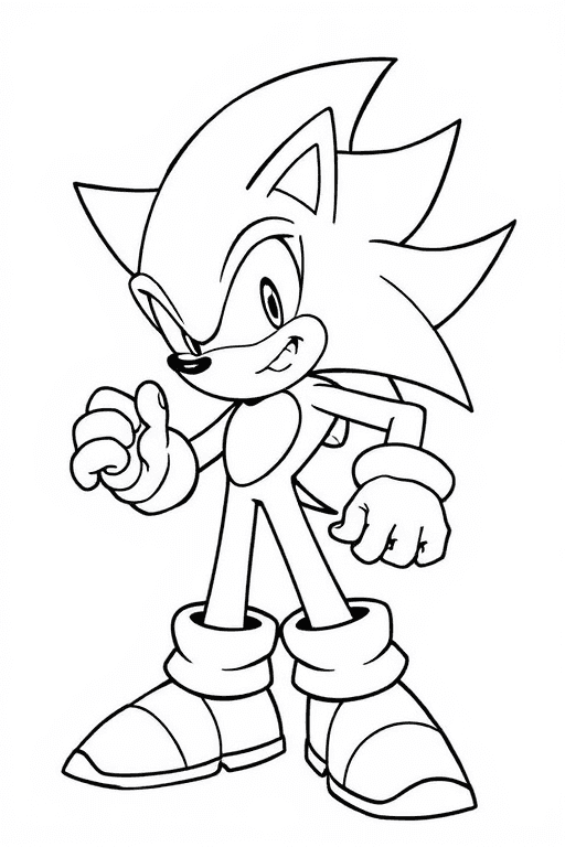 super sonic Coloring Pages