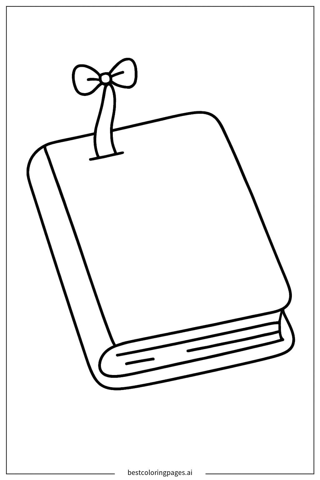 Cozy Book with a Charming Bookmark