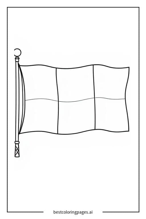 Color the Irish Flag for St. Patrick's Day Fun Coloring Page