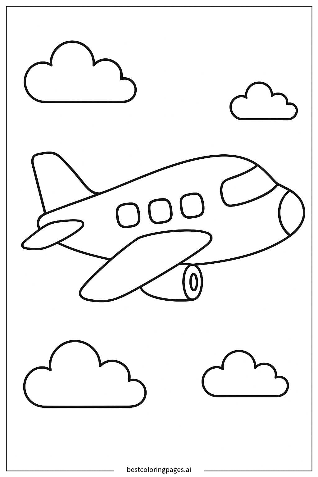 Avião no Céu Claro