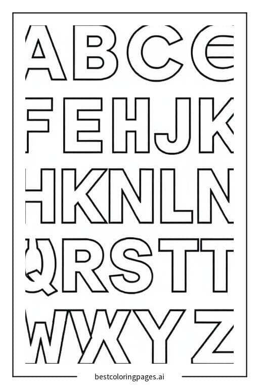 Fun Alphabet Letters in Various Fonts