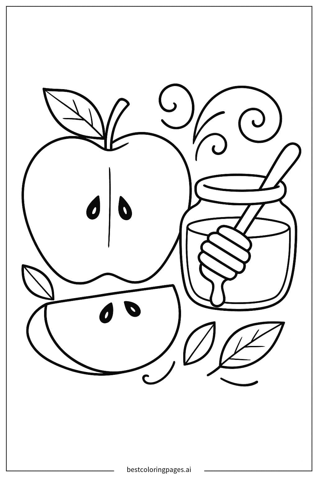 Apple with Honey for Rosh Hashanah