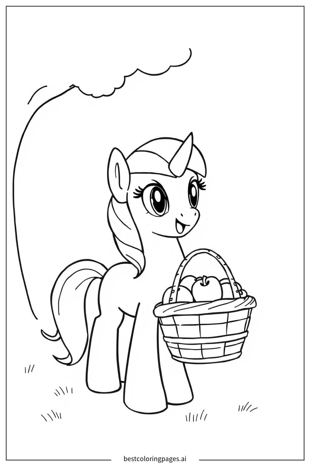 Applejack Carrying a Basket of Apples