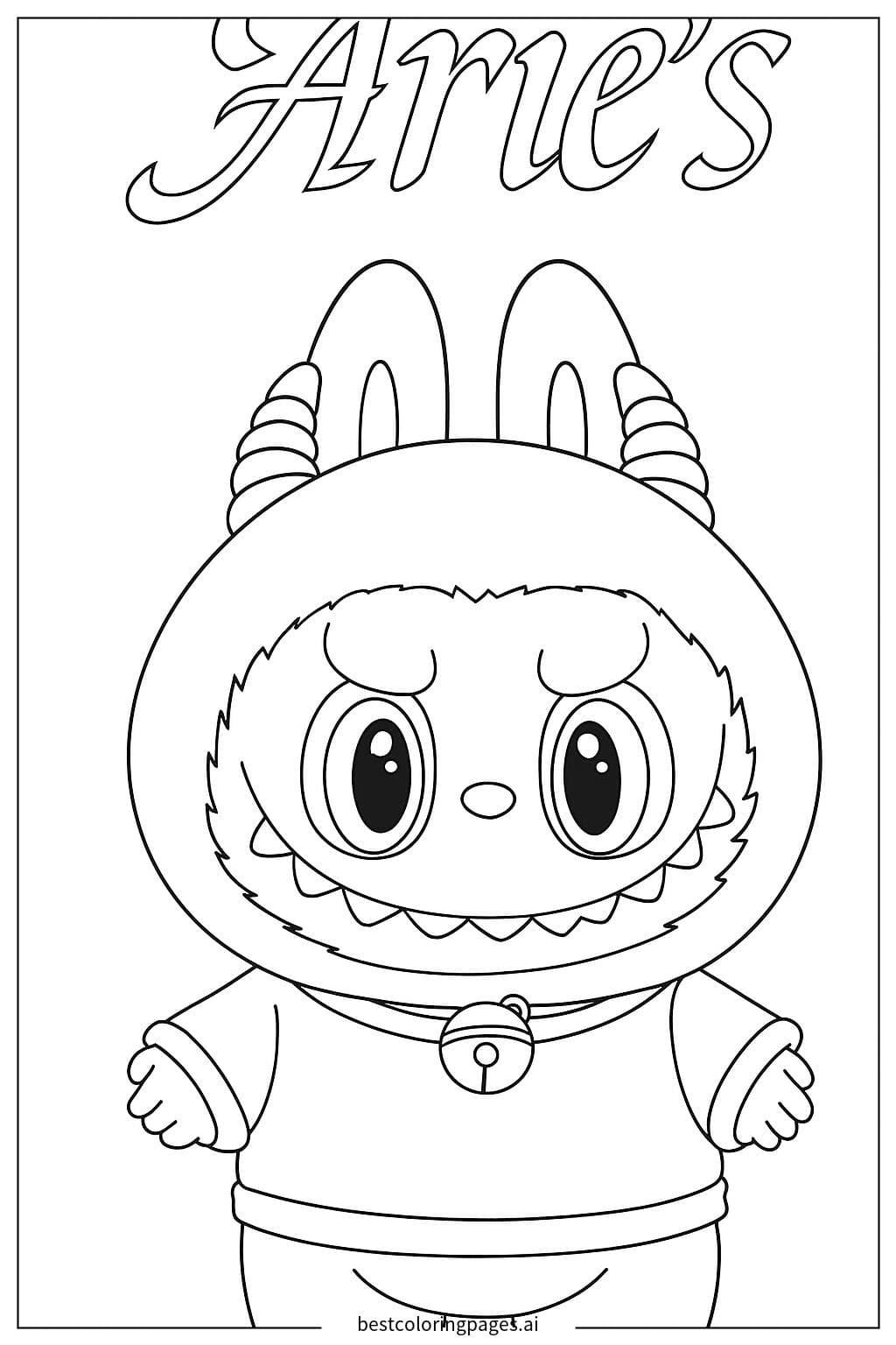 Arie's Adorable Labubu Character