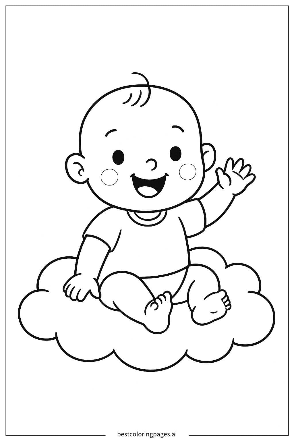 Adorable Baby Waving