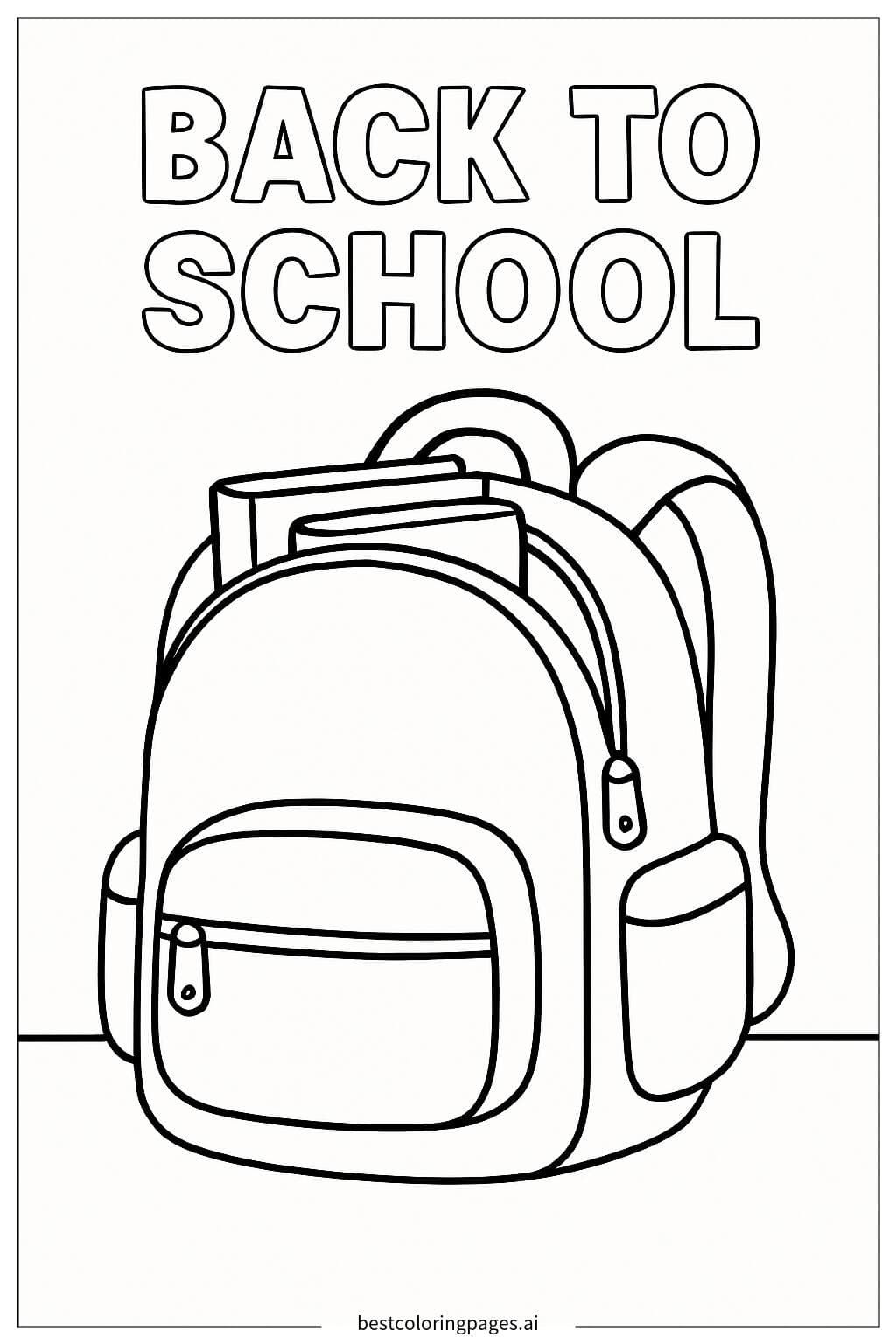 Backpack with Books