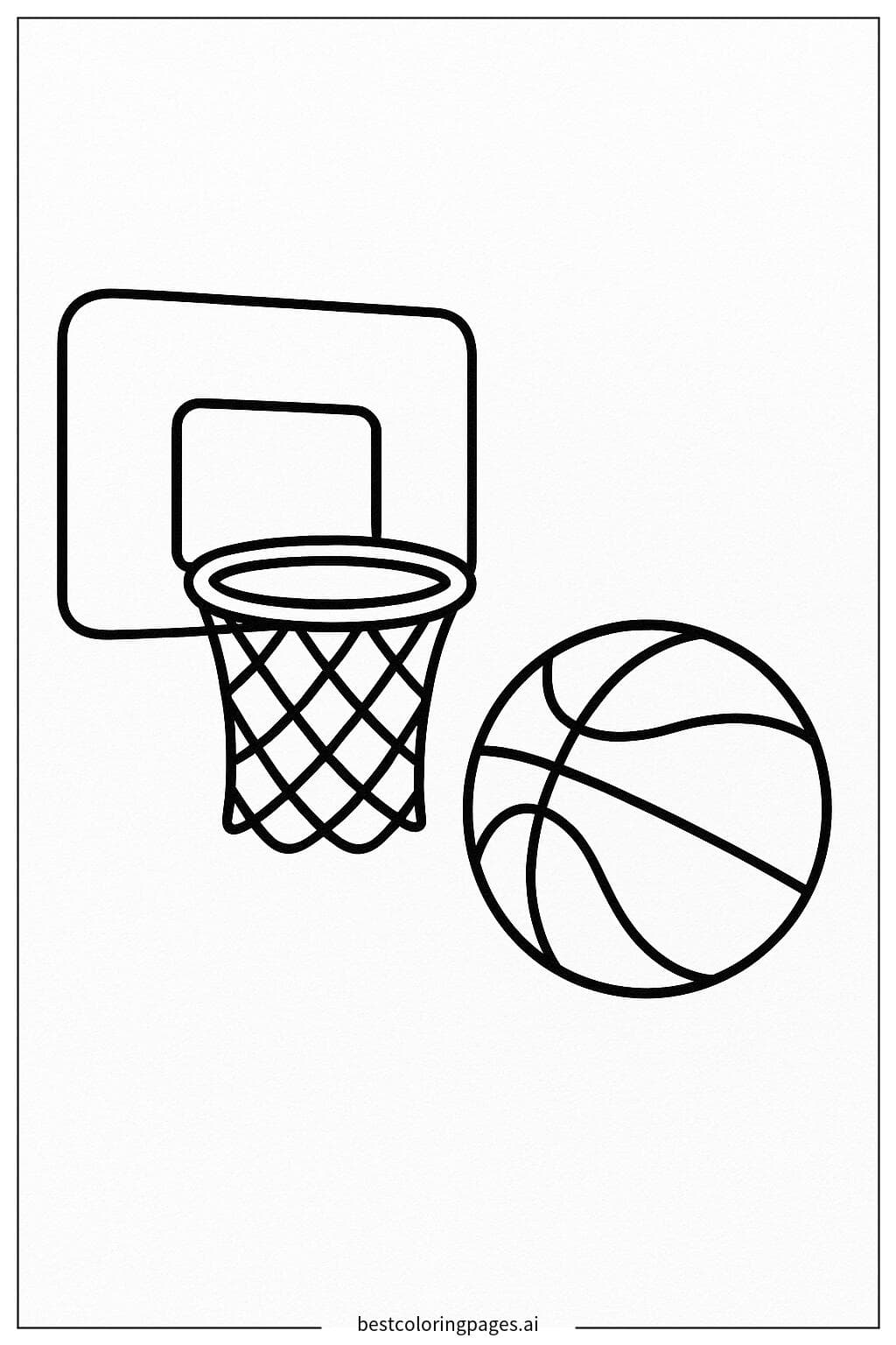 Basketball Hoop and Ball