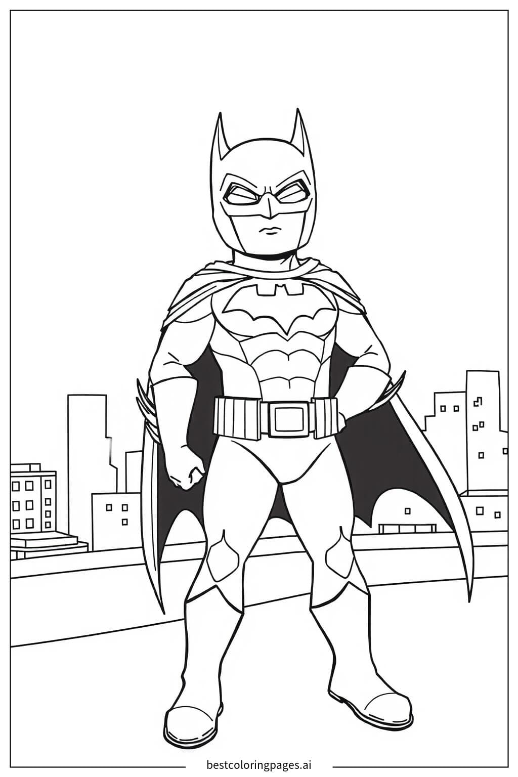 Batman Standing on a Rooftop