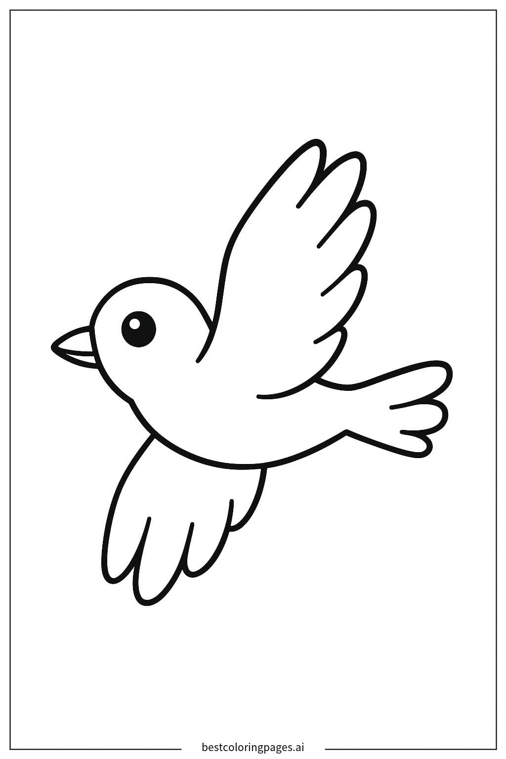 Bird Soaring Gracefully in the Sky