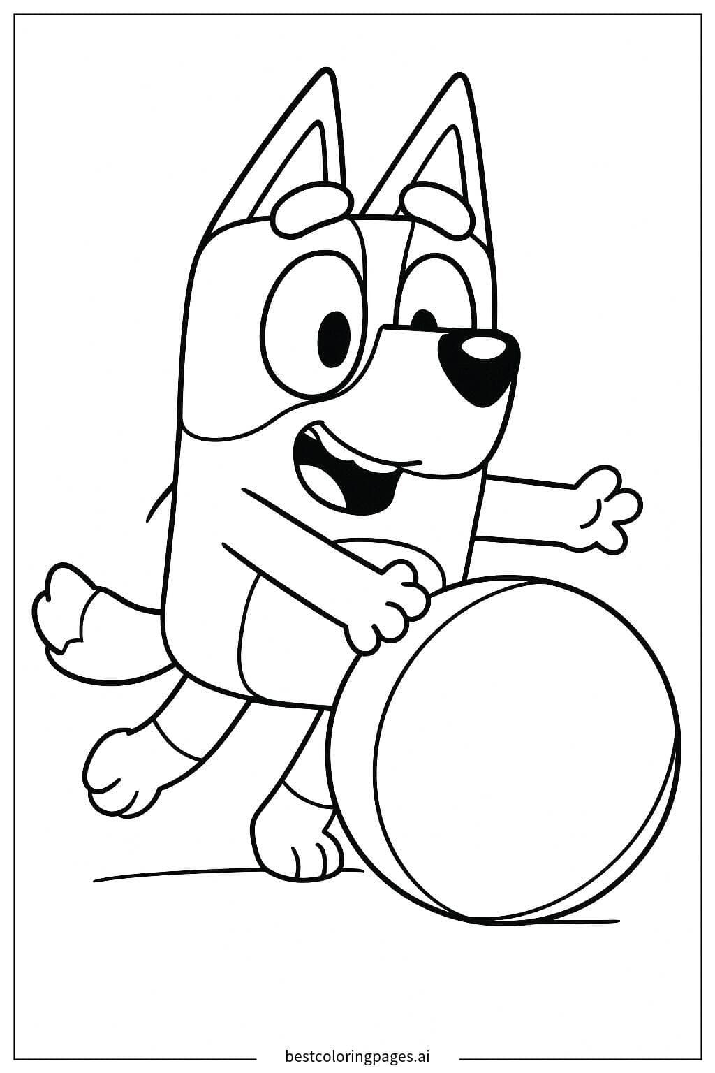 Bluey Bermain dengan Bola