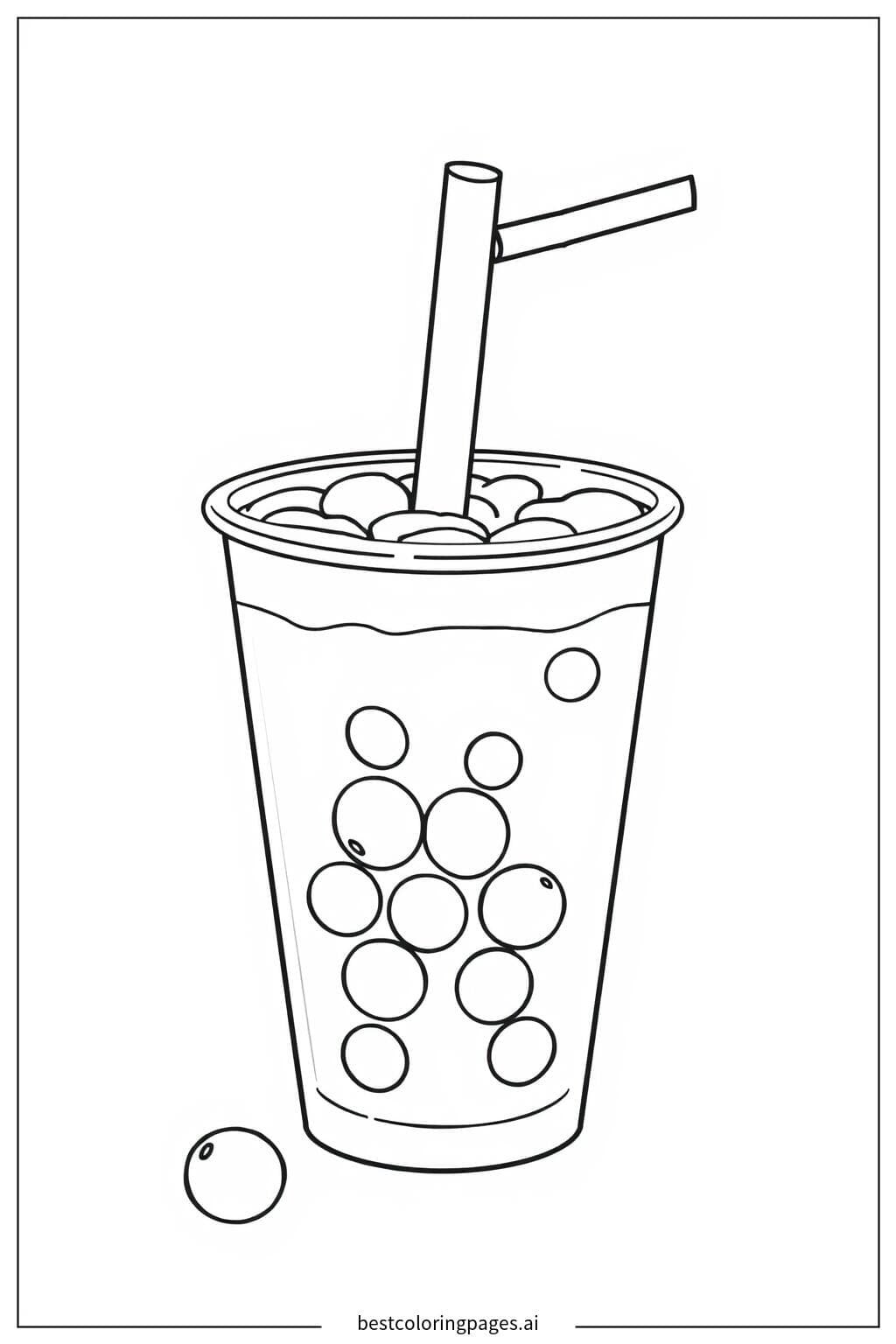 Boba Tea with Straw