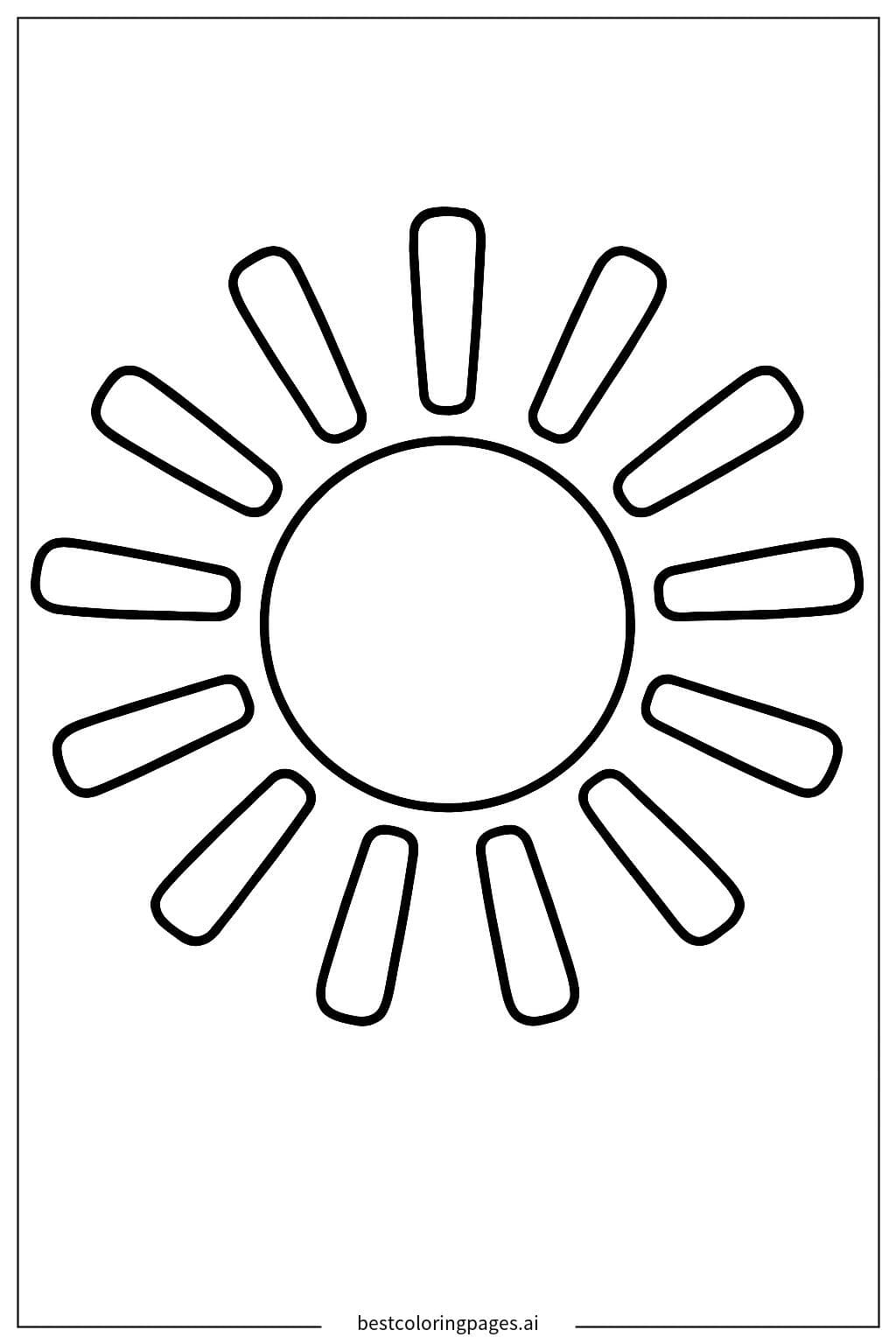 Radiant Sunburst Design