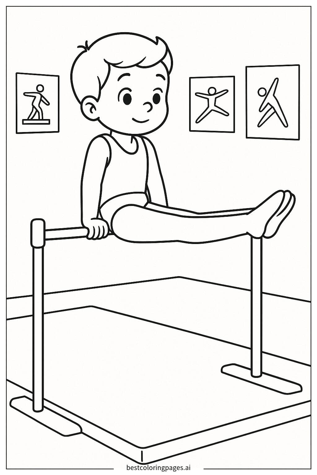 Boy on the Horizontal Bar