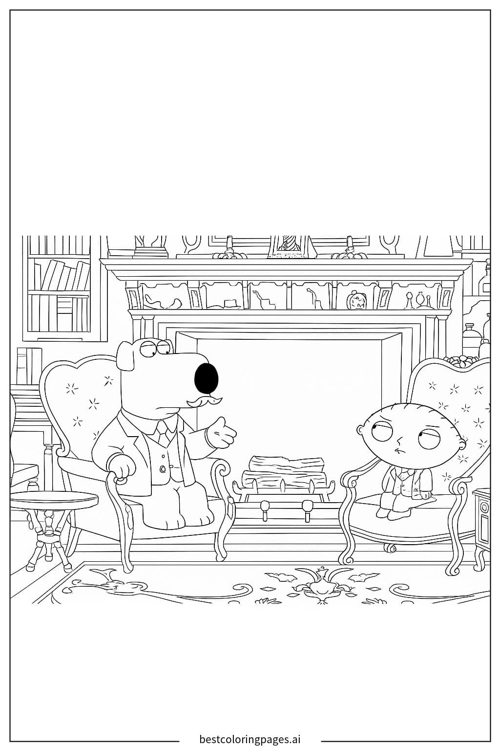 Brian und Stewie im Gespräch