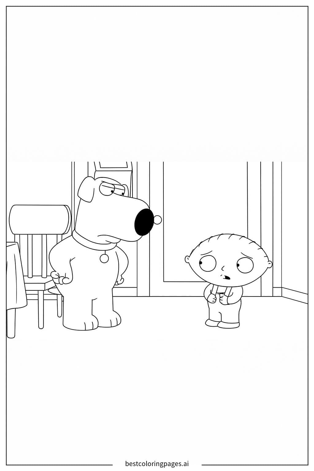 Brian und Stewie Ausmalbilder