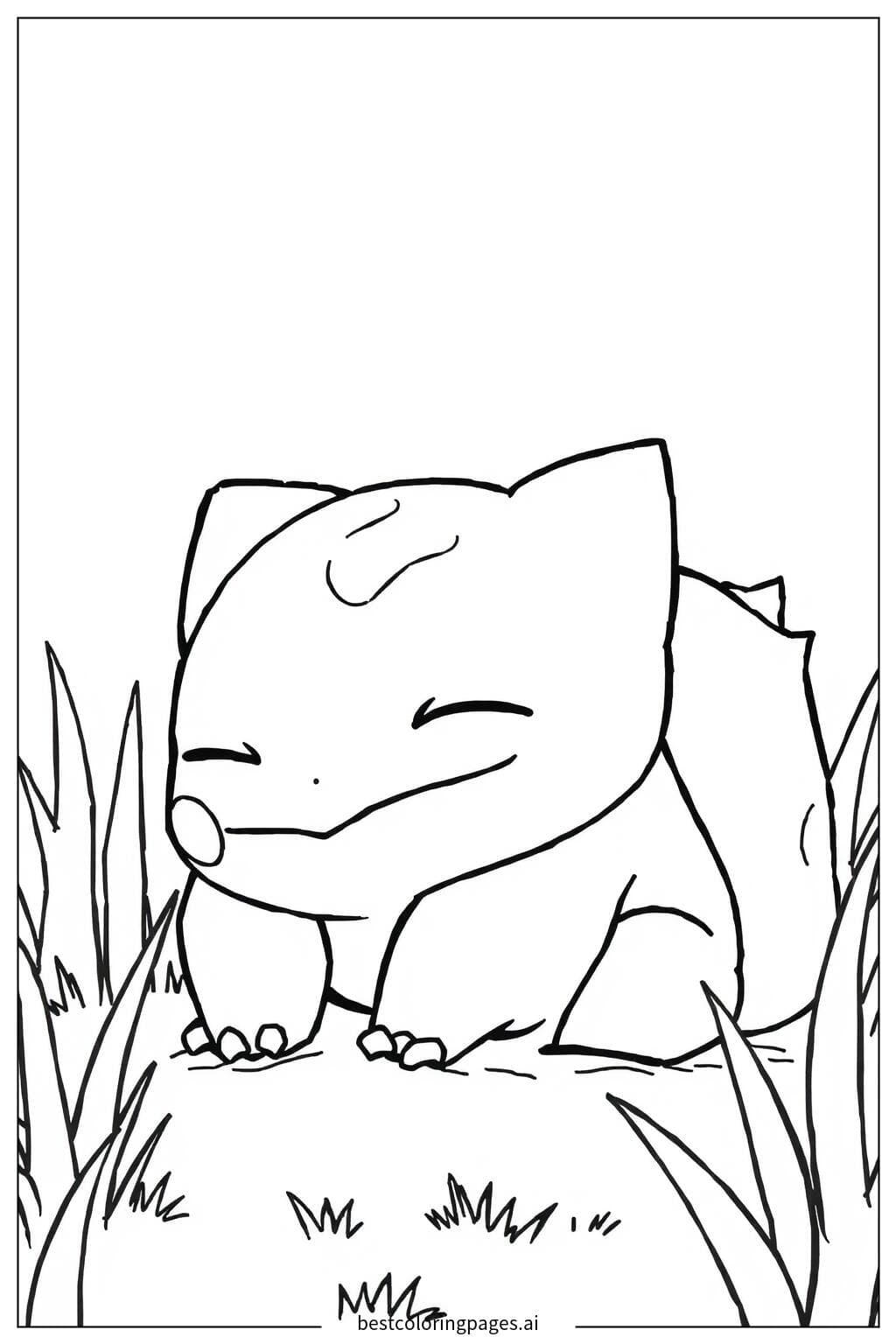 Bulbasaur Sleeping Calmly