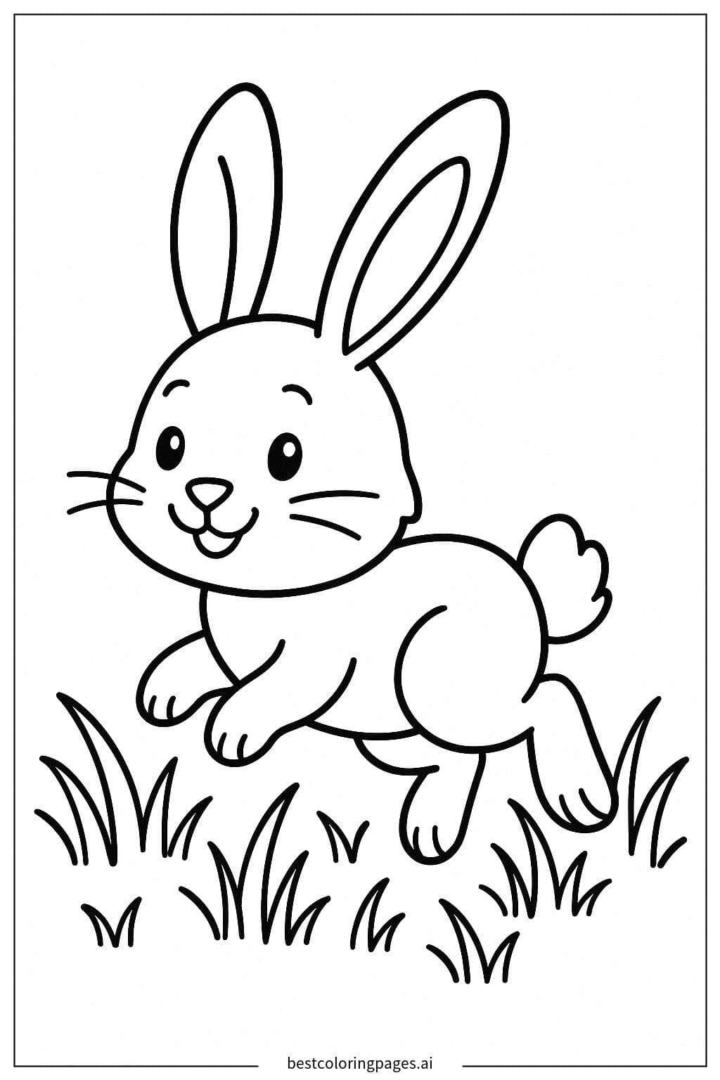 Bunny Hopping on Grass