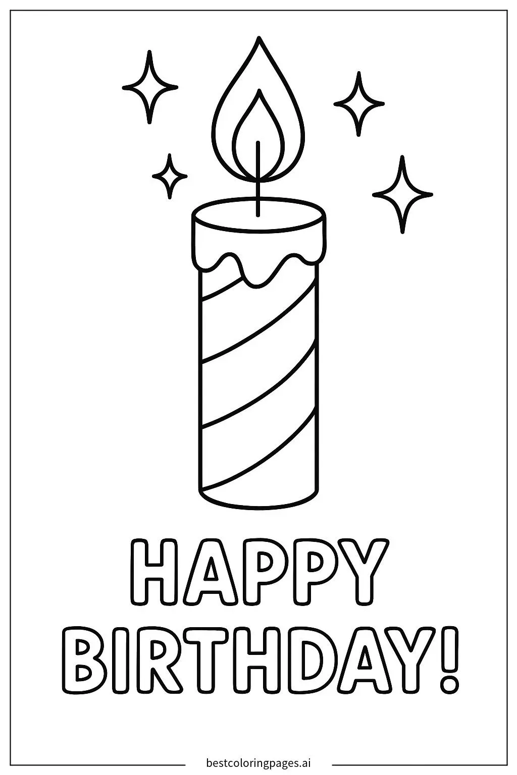 Sparkling Birthday Candle