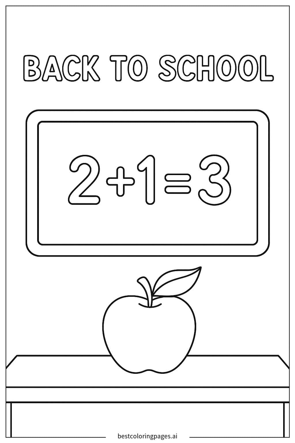 Chalkboard with Simple Math Equation