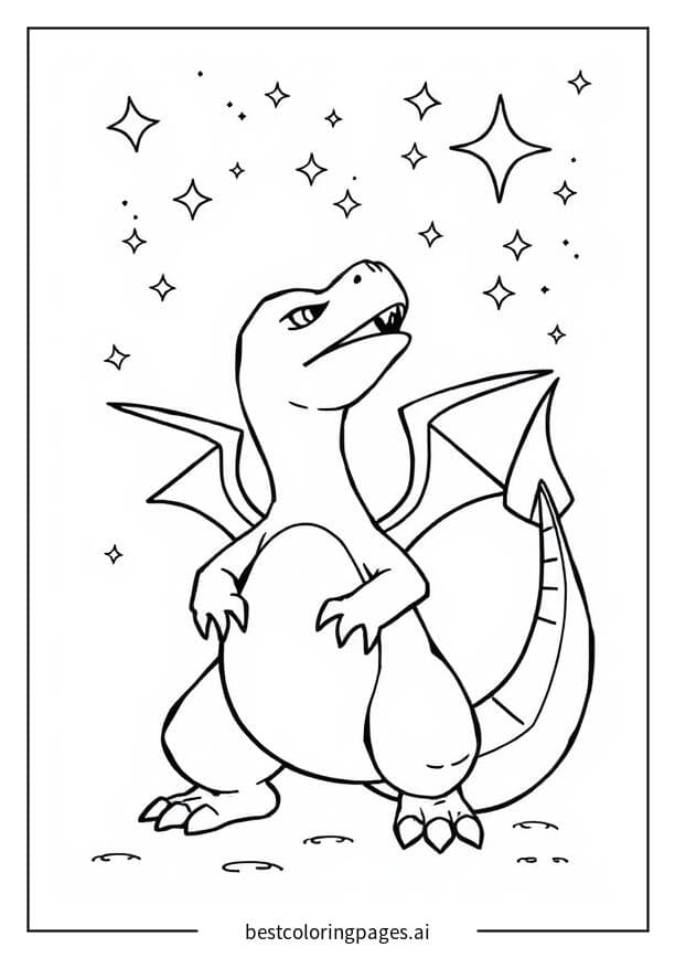 Charizard Stargazing