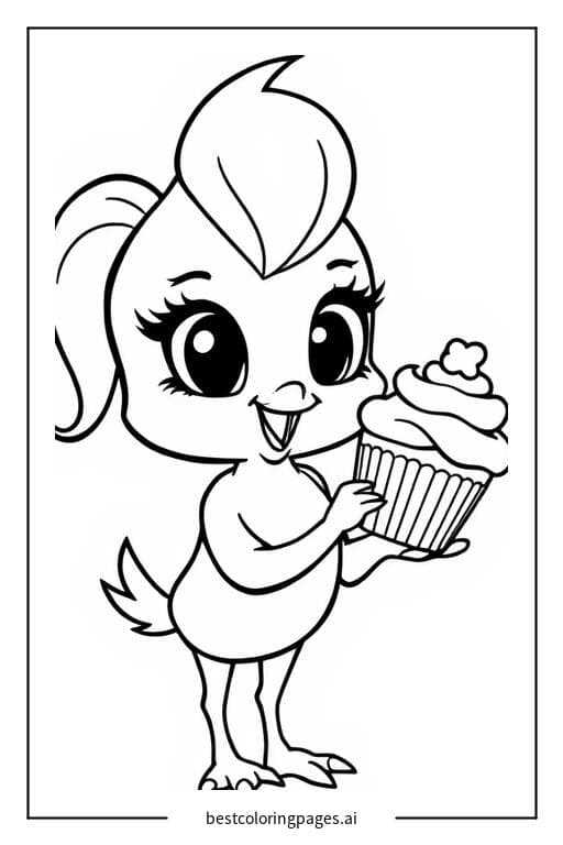 Chica with a Cupcake