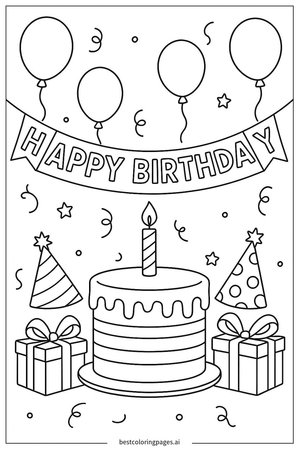 Children's Birthday Party with Balloons