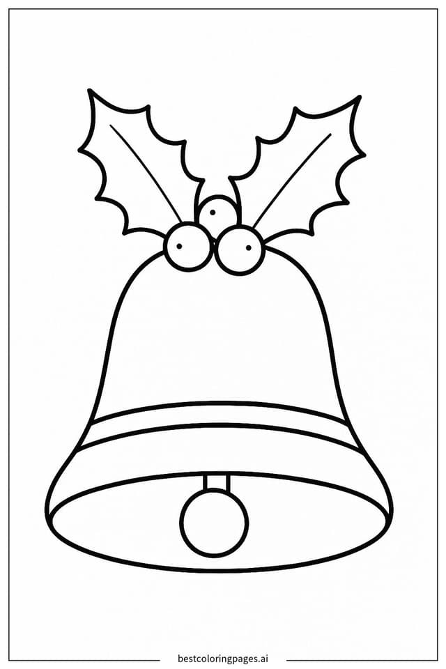 Disegni di Campana di Natale da Colorare