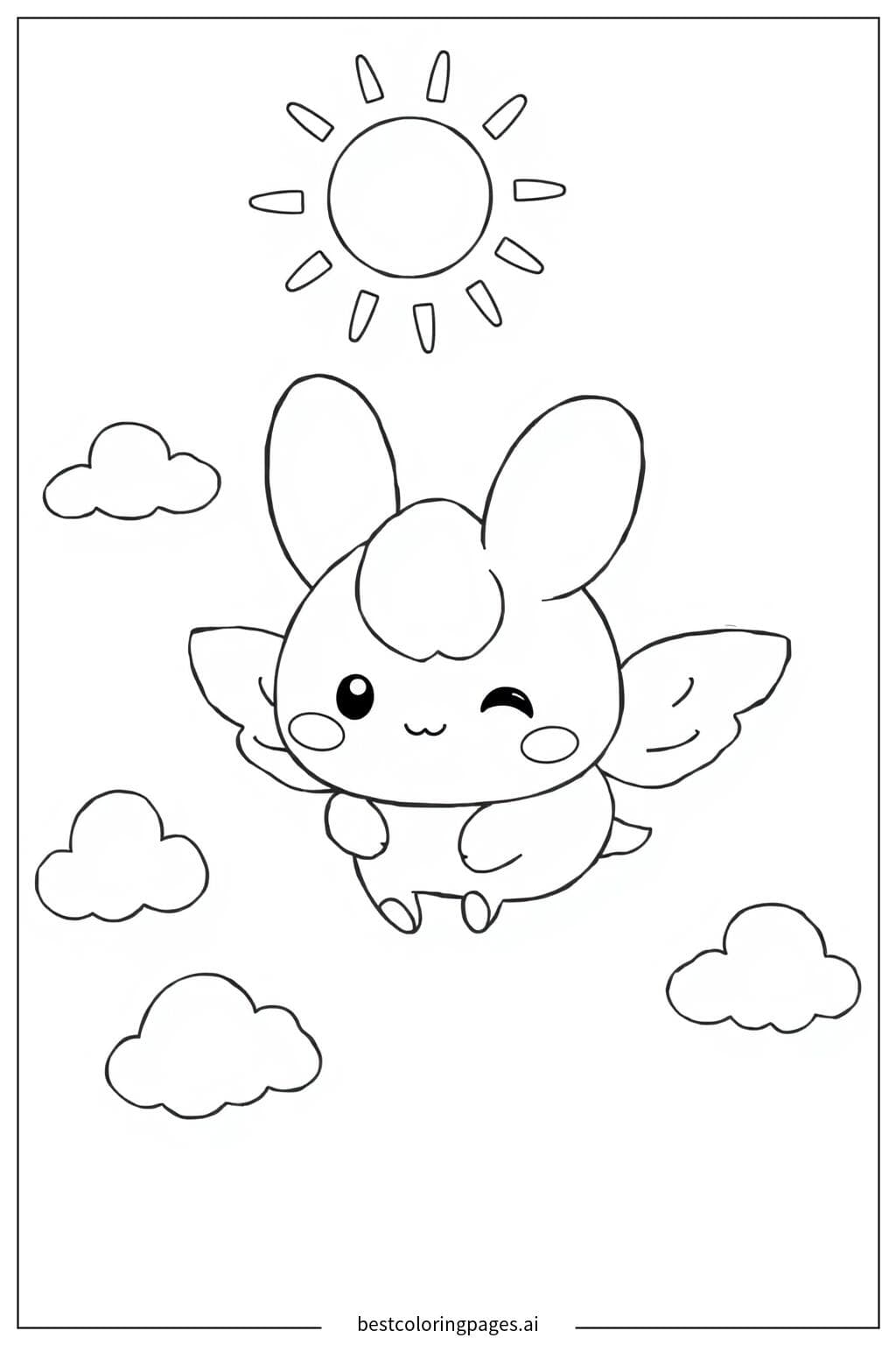 Cinnamoroll Flying with Tiny Wings