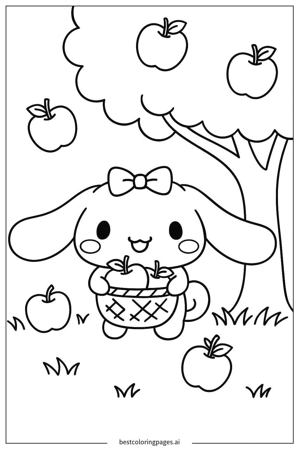 Cinnamoroll Picking Apples