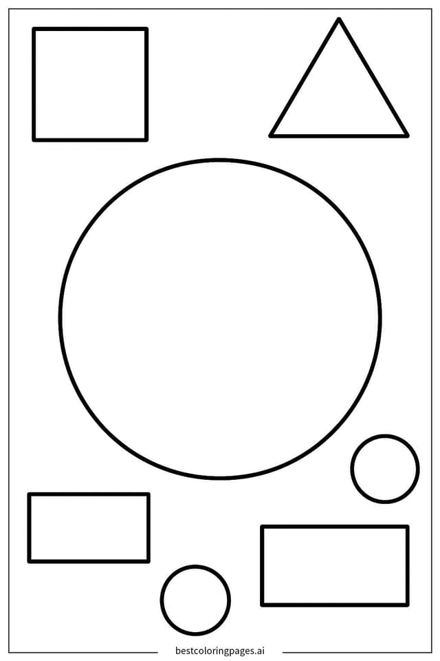 Vibrant Circle Adventure Coloring Page