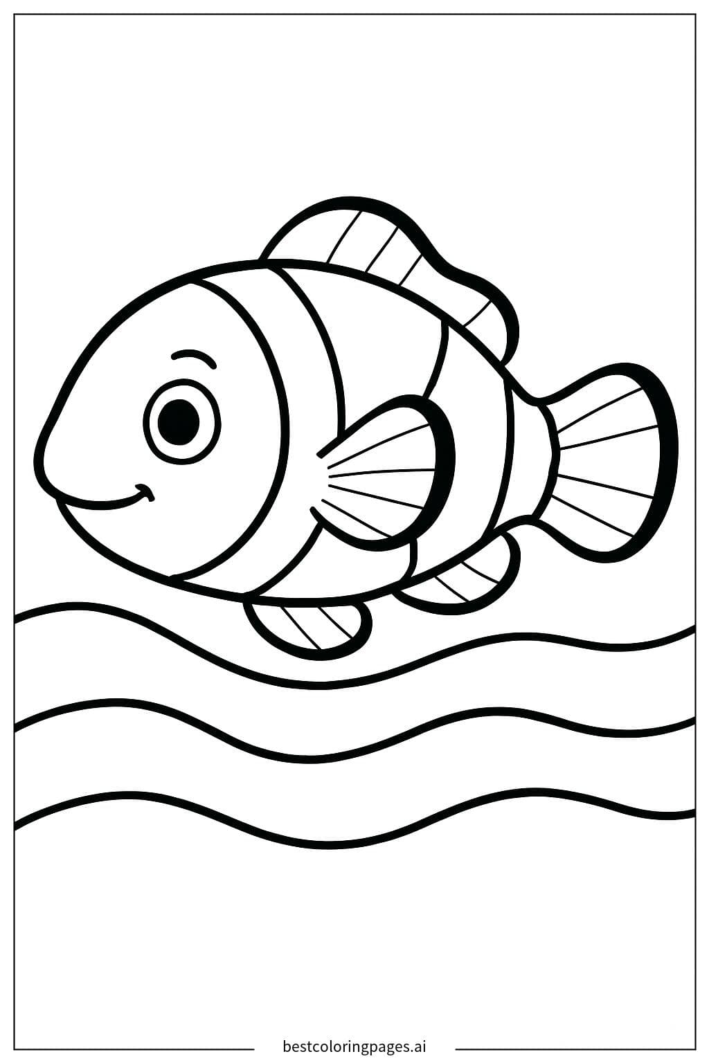 Pesce Pagliaccio a Riposo