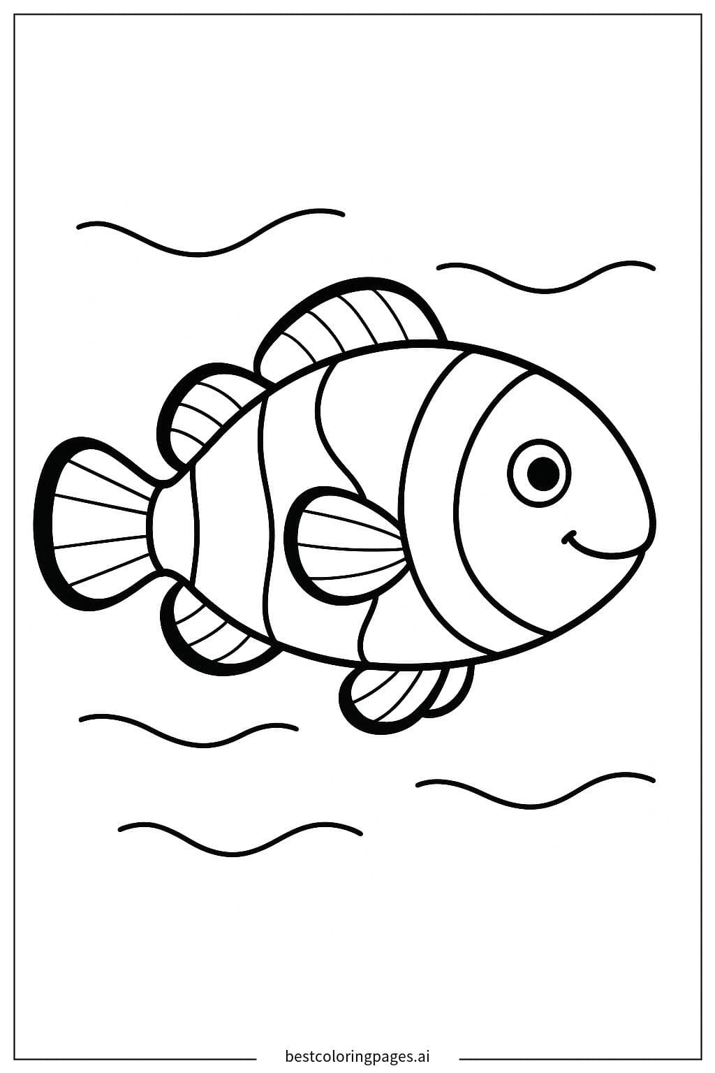 Pesce Pagliaccio Nuotante
