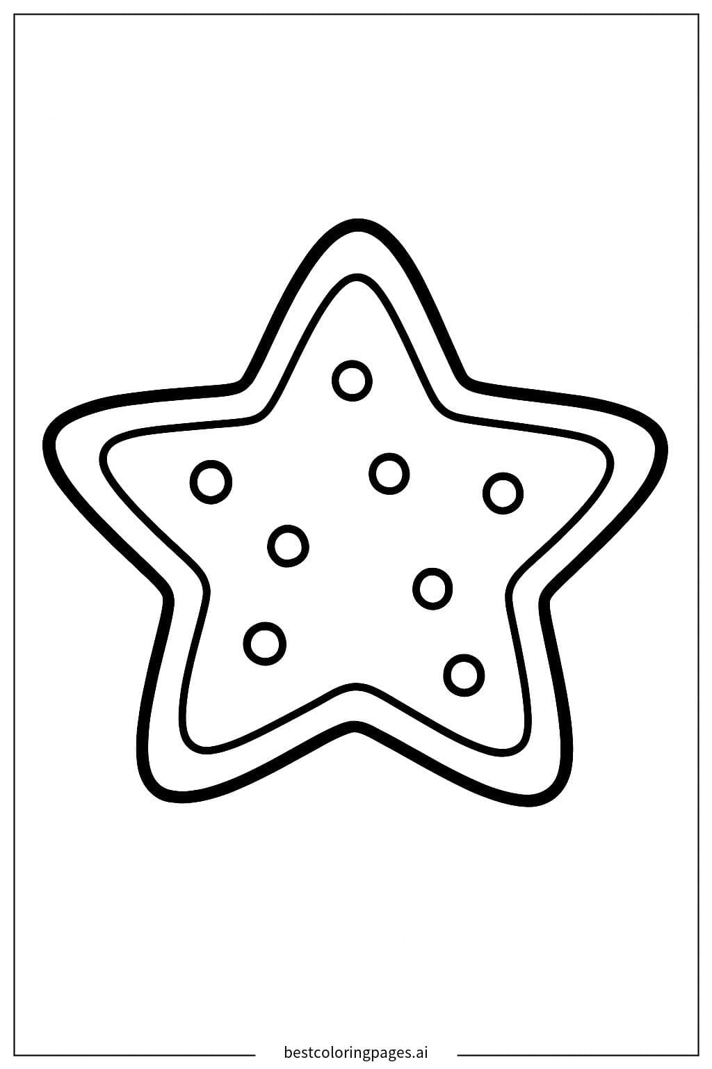 Biscotto a forma di stella