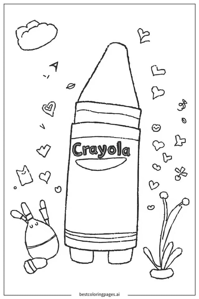 Coloriage Dessin de Crayons Crayola