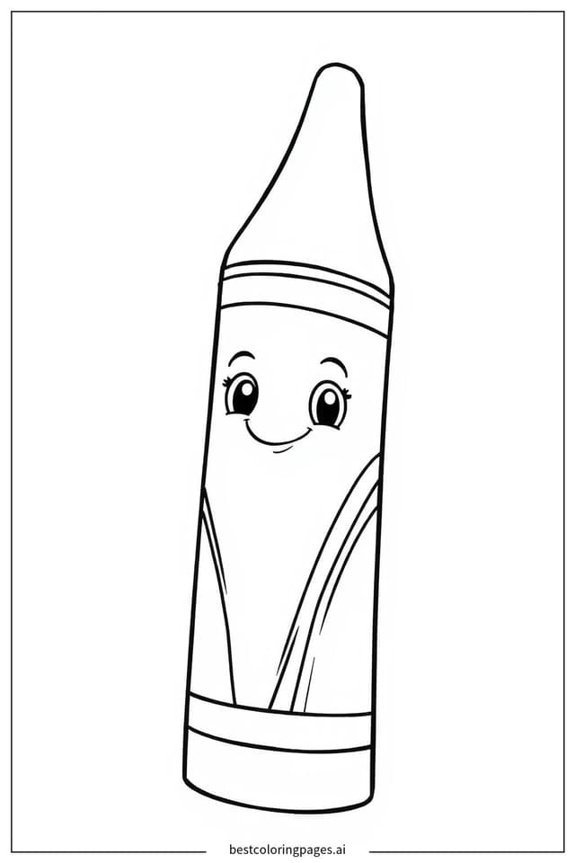 Coloriage Crayon Crayola Sourire