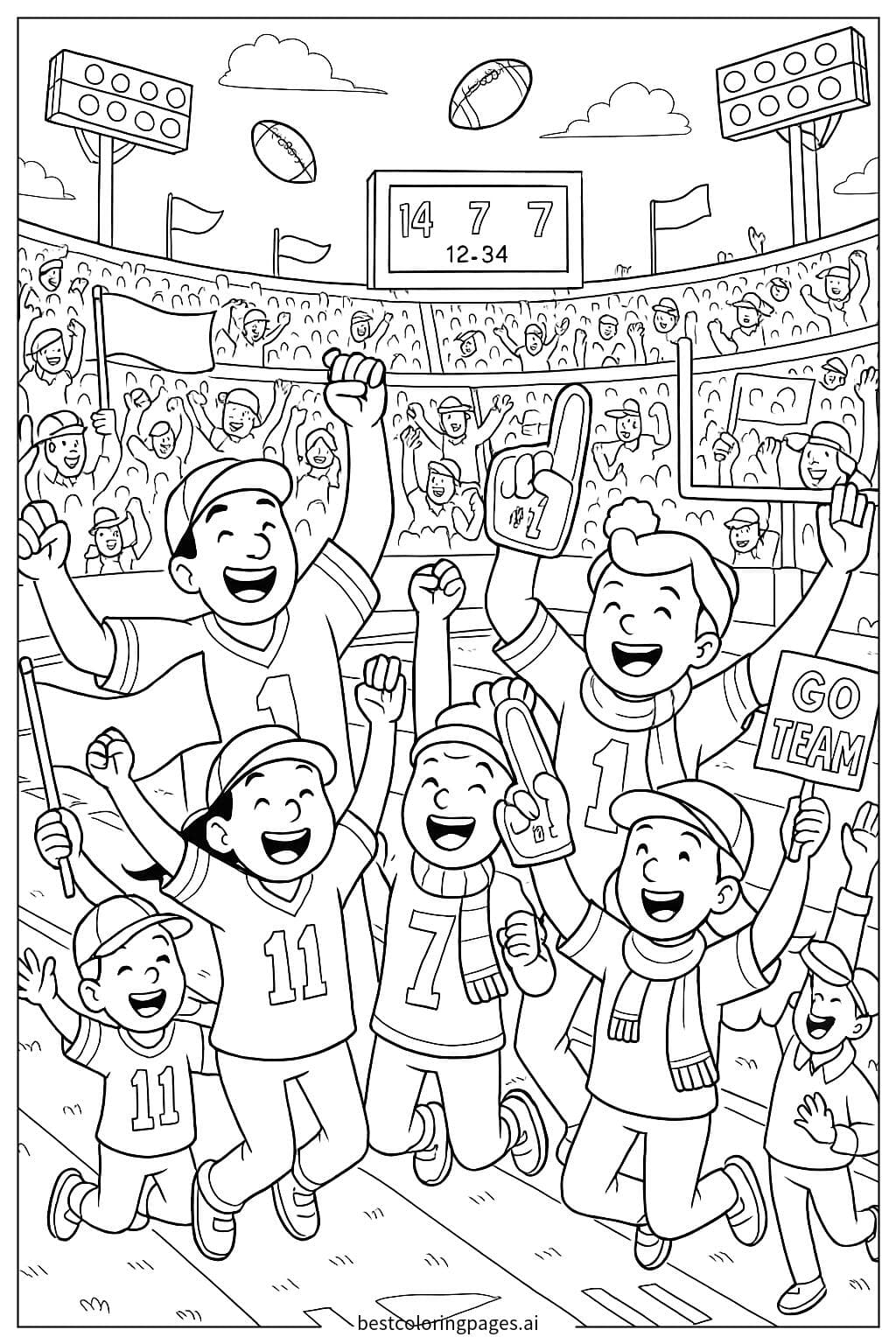 Exciting Stadium Cheers