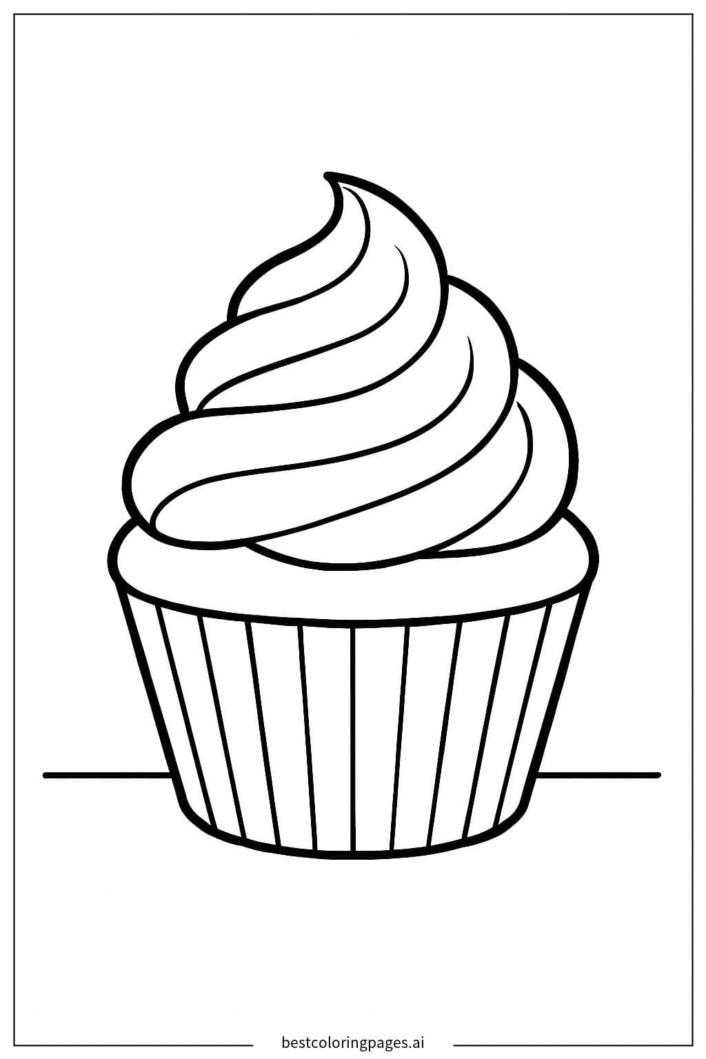 Cupcake in einer Muffinform
