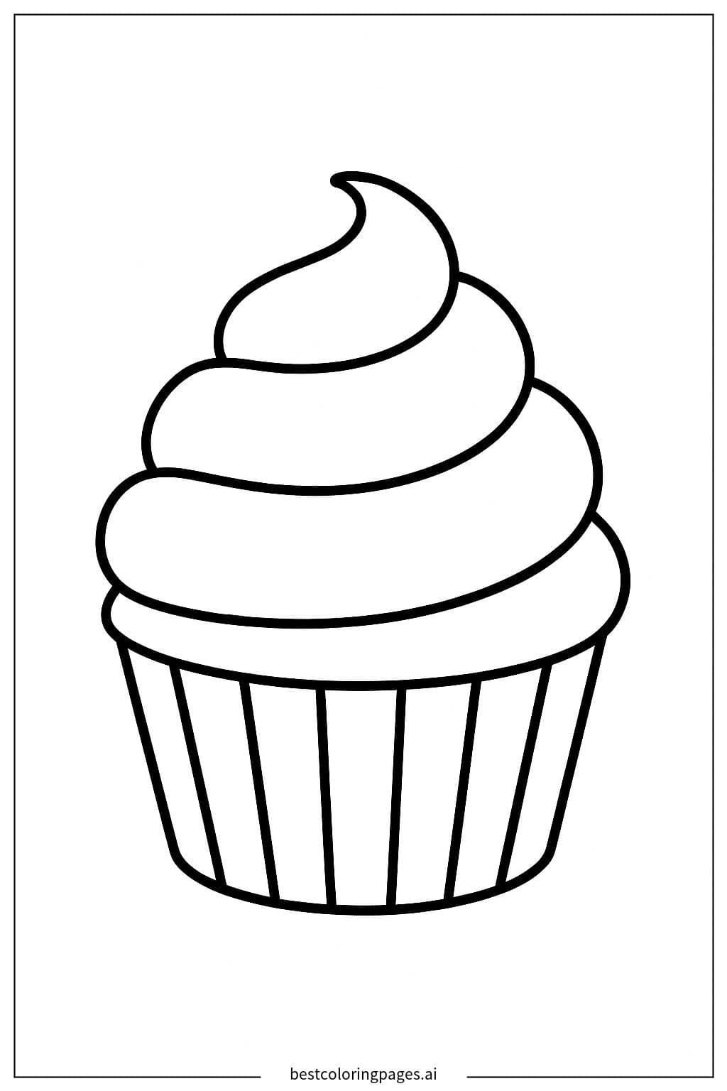 Cupcake com cobertura