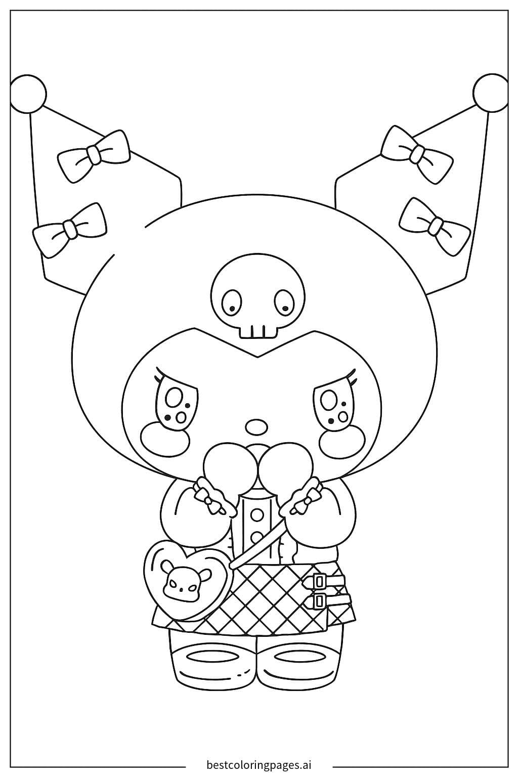 Nhân vật Kuromi dễ thương