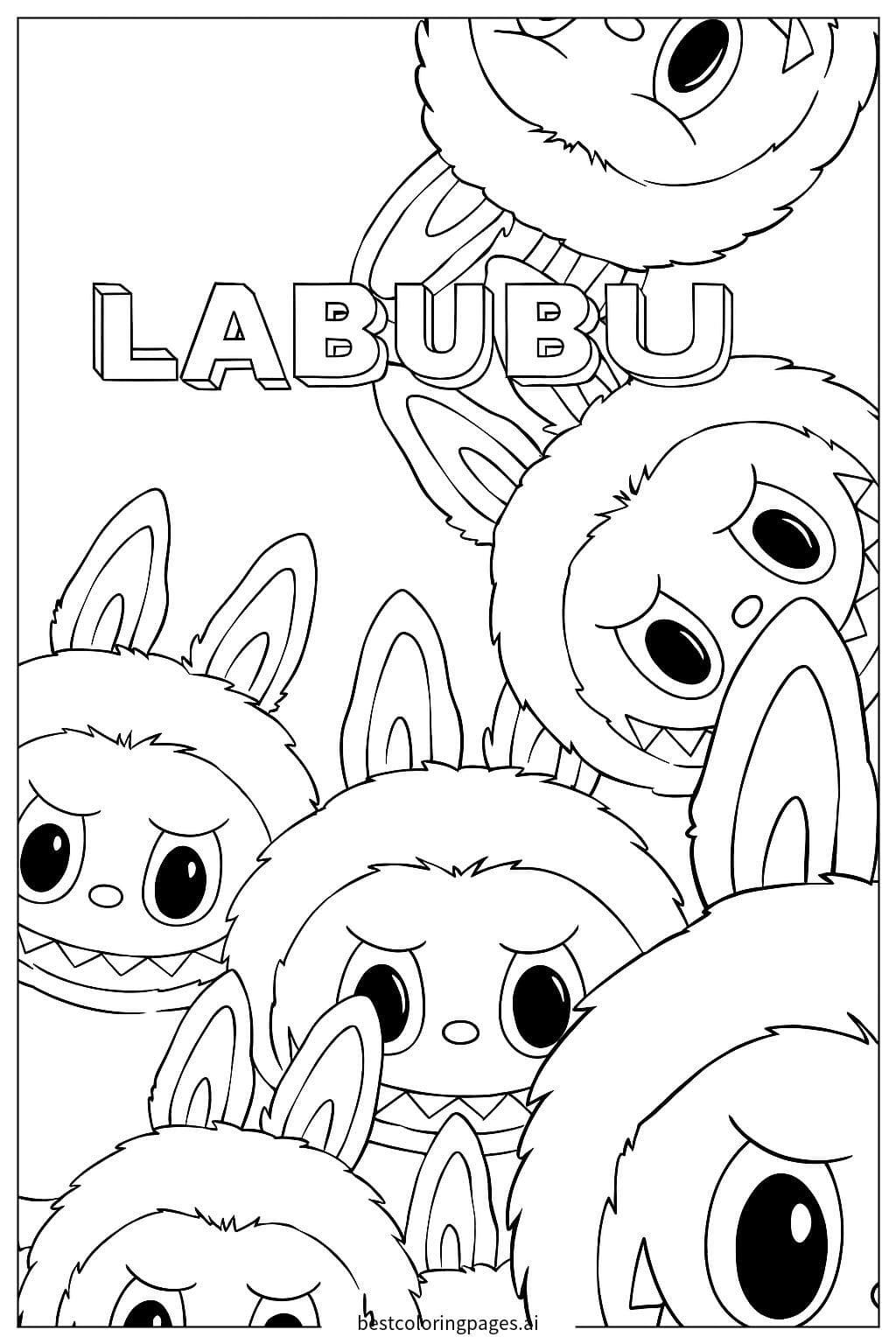 Đám đông Labubu dễ thương