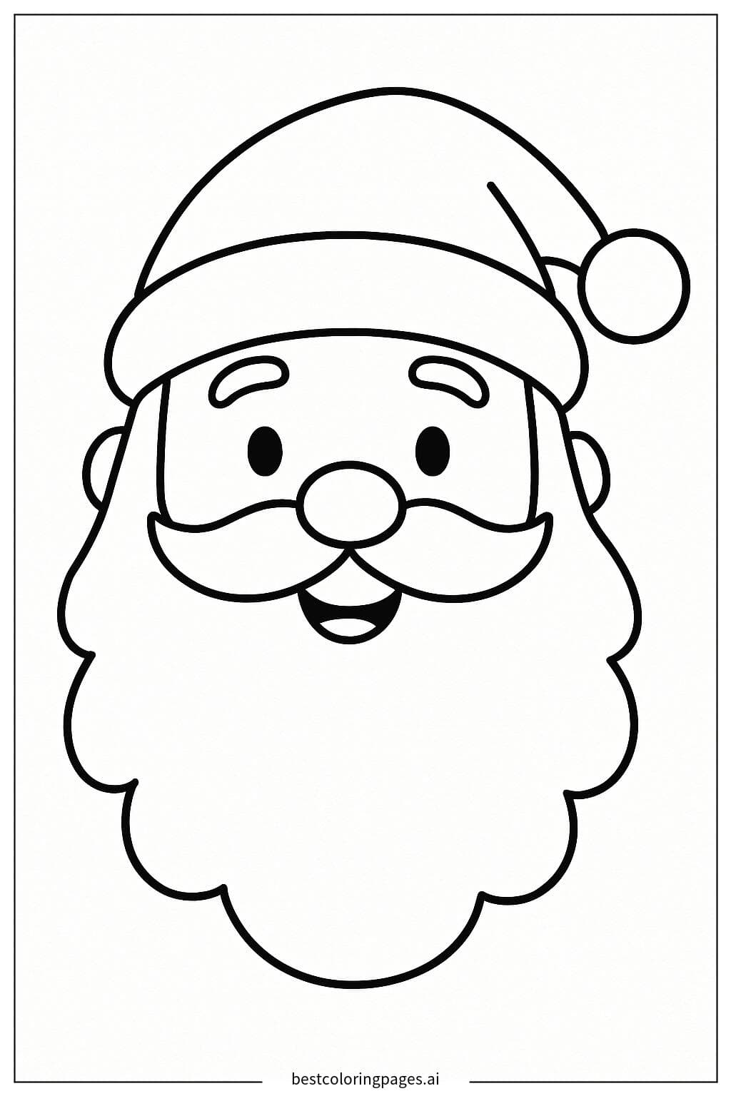 Faccia Carina di Babbo Natale